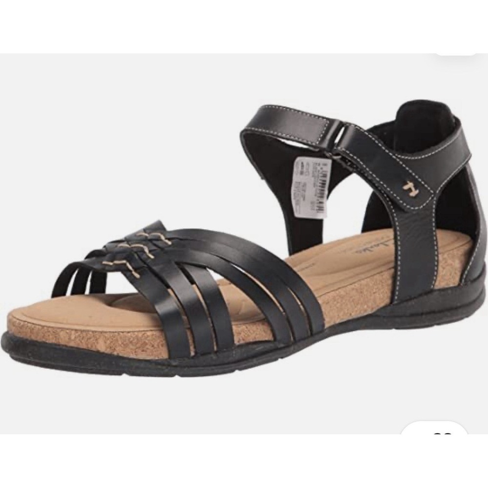 Clarks Sandals Womens 9.5 M Roseville Cove Ankle Strap Black Casual 26165250